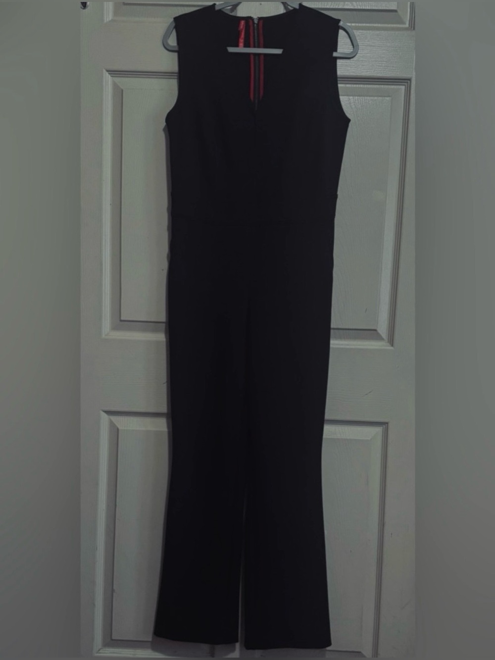 SPANX Black Women’s Sleeveless V-Neck Jumpsuit, Medium. NWOT